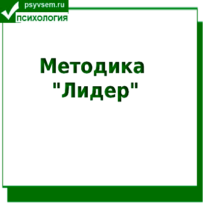 Методика "Лидер"